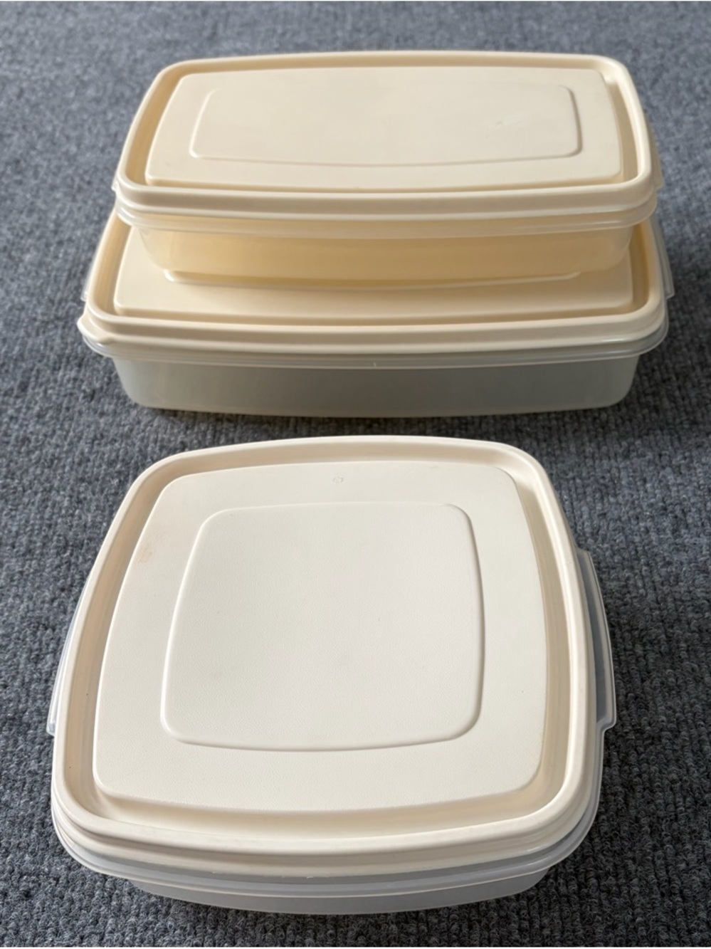 Vintage Rubbermaid Servin Saver Lot #2 #5 #6 Containers w Matching Lids